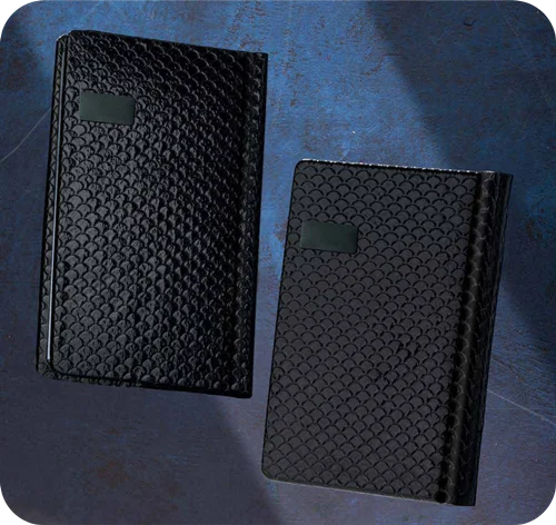 سررسید رقعی چرم نفیس فنری (آیین)