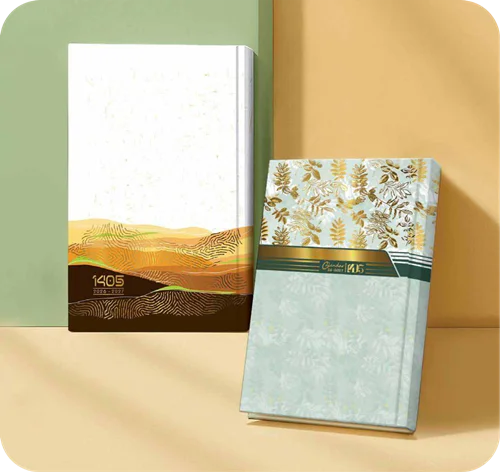 سررسید رقعی سلفون طلاکوب (بایدار / بوران)