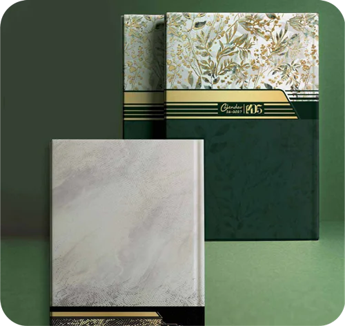 سررسید وزیری سلفون طلاکوب (صدف / نوا)